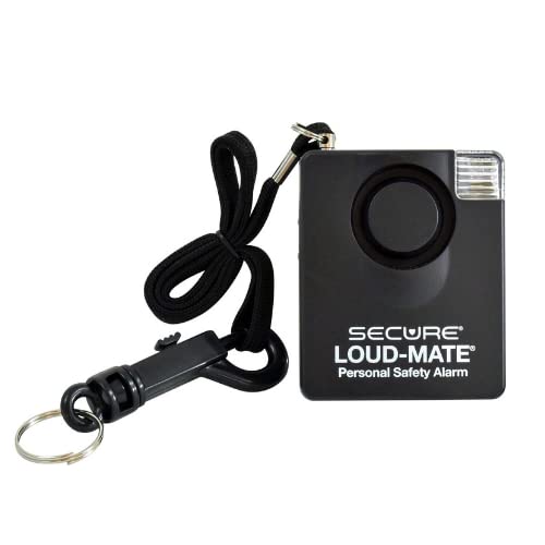 Secure Safety Solutions LoudMate 130 dB Panic Alarm Emergency Alert for Personal Safety and Protection Against Attackers Mugging Robbery Extra Loud Siren with Light for Women Men Self Defense