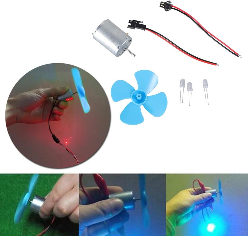 Power Generator Kits 6-9V for Motor Blue Leaf Paddle/Diodes/Cables 60mm - Image 4