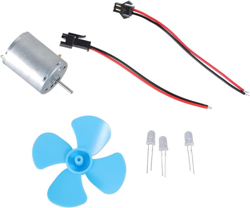 Power Generator Kits 6-9V for Motor Blue Leaf Paddle/Diodes/Cables 60mm - Image 1