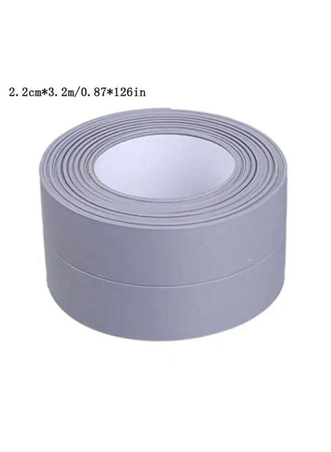 White Waterproof PVC Adhesive Tape Durable for Bathroom Kitchen 087 Inches 12598 Inches - Image 1