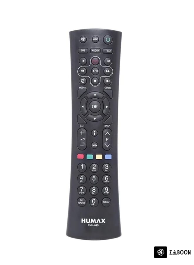 Zaboon Remote Control For Humax Receivers H04S Black