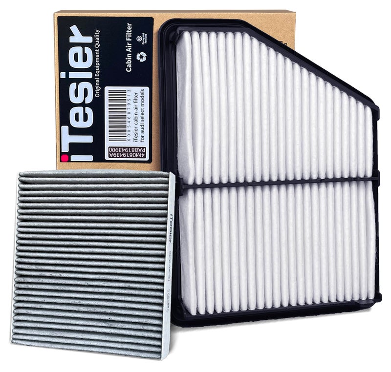 ITESIER Engine & Cabin Air Filter Kit for Civic 2.0L (2016-2025), HRV HR-V (2023-2025), (Naturally Aspirated ONLY), OEM 17220-5BA-A00, CA12051, 80292TF0G01 (NOT FOR Hybrid/Type R) - Image 1
