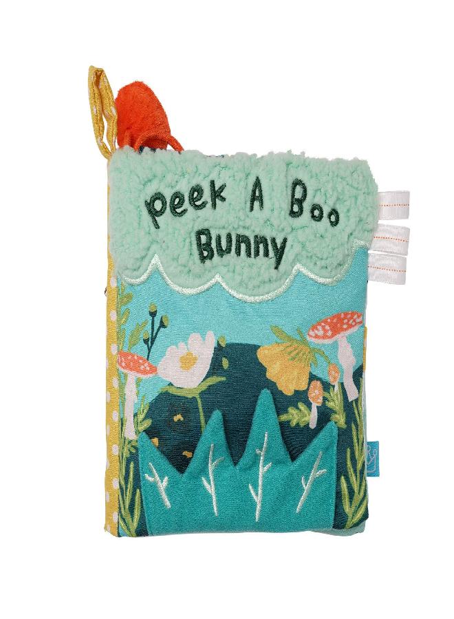 Manhattan Toy Manhattan Toy Fairytale Peek-a-Boo Soft Activity Crinkle Book for Baby & Toddler with Tethered Bunny Squeaker - Image 1
