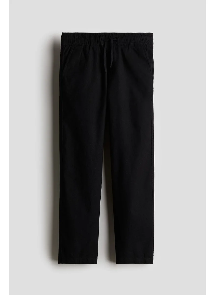 H&M Linen-Blend Trousers
