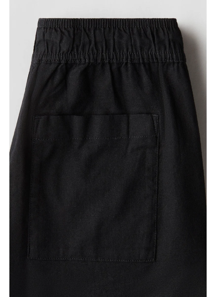 H&M Linen-Blend Trousers