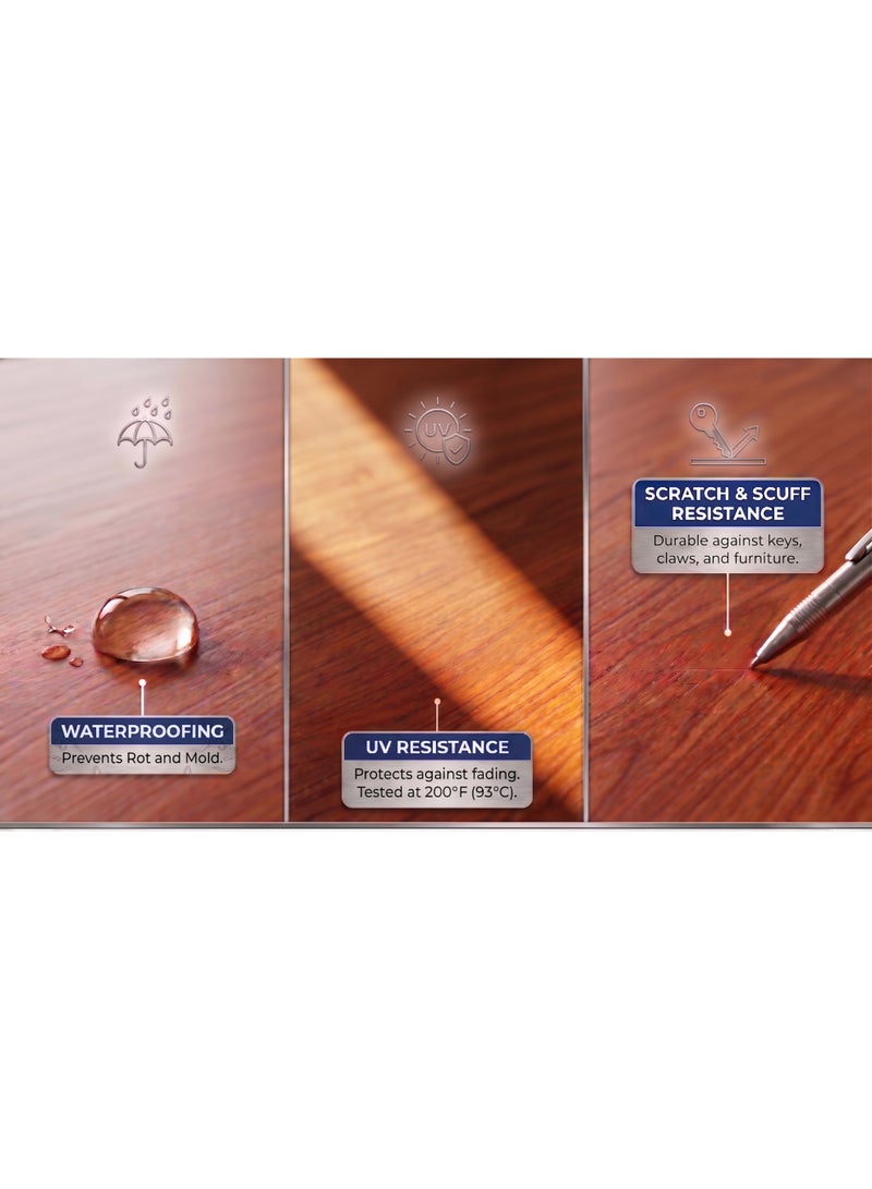 National Paints Wood Stain Premium Fast Drying-Durable, Transparent Colored Finish (Dark Wallnut N-019 - 1L) - Image 3