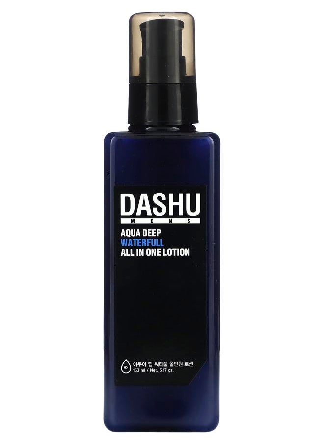 Dashu Mens Aqua Deep Waterfull All In One Lotion 5.17 fl oz (153 ml) 