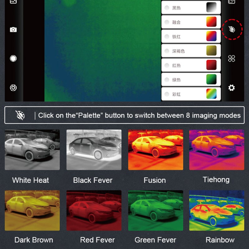 Thermal Imager 256*192 Pixels - 2 Infrared & Visible Light Modes Type-C Thermal Imager for Android Mobile Phones, Home Inspection, Industrial Maintenance - Image 4