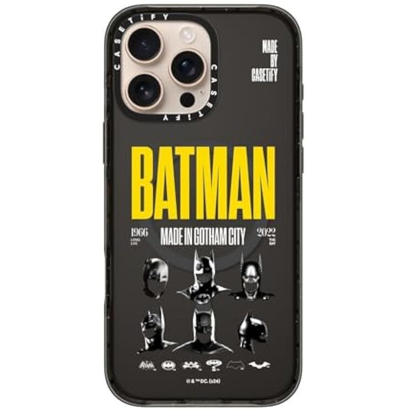 Casetify Impact iPhone 16 Pro Max Case 【Batman Co-Lab / 4X Military Grade Drop Tested / 8.2ft Drop Protection/Compatible with Magsafe】 - Made in Gotham City - Clear Black - Image 4