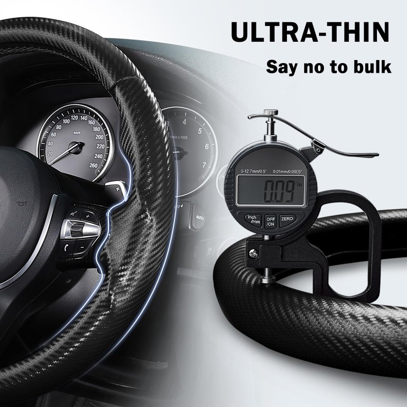 Aotoyou Steering Wheel Cover for BMW X3(2014-2017) X5(2014-2018) 3 Series(2012-2019) 5 Series(2014-2016) 328i 320i 330i 325i 528i 535i 530i 540i M3 2 4 6 Series X4 X6 M2 M4 M5 M6 Accessories (Matte Black) - Image 5