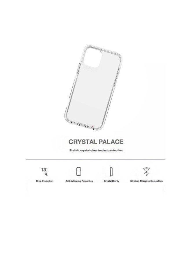 جيرفور غطاء حماية شفاف فائق الجودة لهاتف Apple iPhone 16 Pro Max 2024 Gear4 Premium Protection Series Crystal Palace D3O Crystalex Drop Protection - شفاف - Image 2