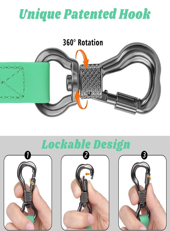 XiaZ Waterproof Long Dog Leash, Training Long Line Lead for Large Medium Small Dogs Outside Walking, Playing, Camping, or Yard (30FT, Teal) - Image 3