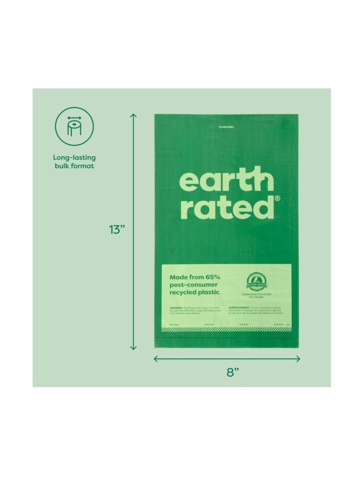 إيرث ريتد أكياس فضلات الكلاب برائحة اللافندر – عبوة واحدة (300 كيس) - Image 5