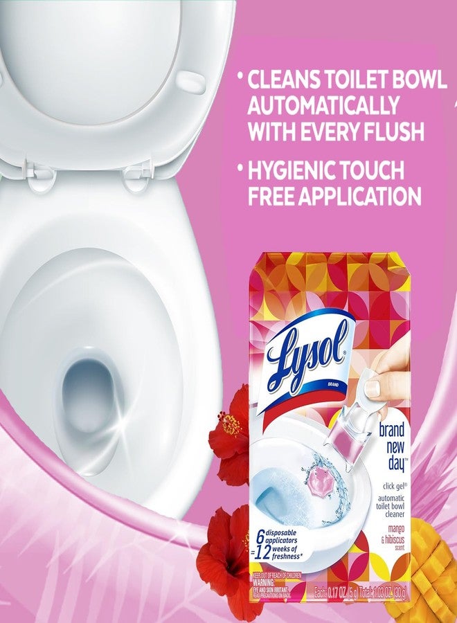 Lysol Lysol Automatic Toilet Bowl Cleaner, Click Gel, Mango & Hibiscus, 6 Count - Image 5