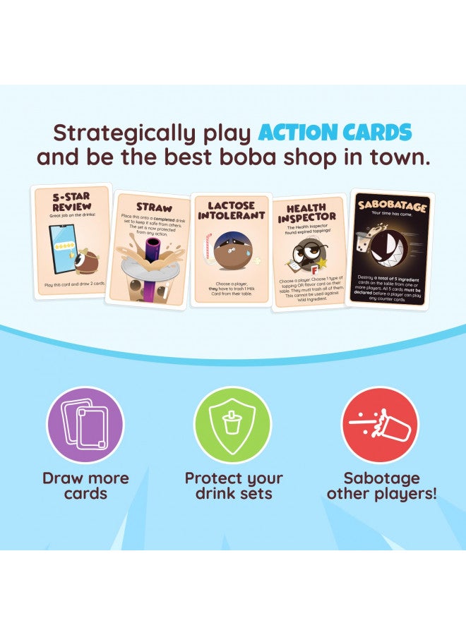 Sabobatage Sabobatage: The Boba Card Game | Easy Family-Friendly Party Game | Card Games for Adults, Teens & Kids | 2-5 Players (Base Game 3rd Edition)  - Image 3