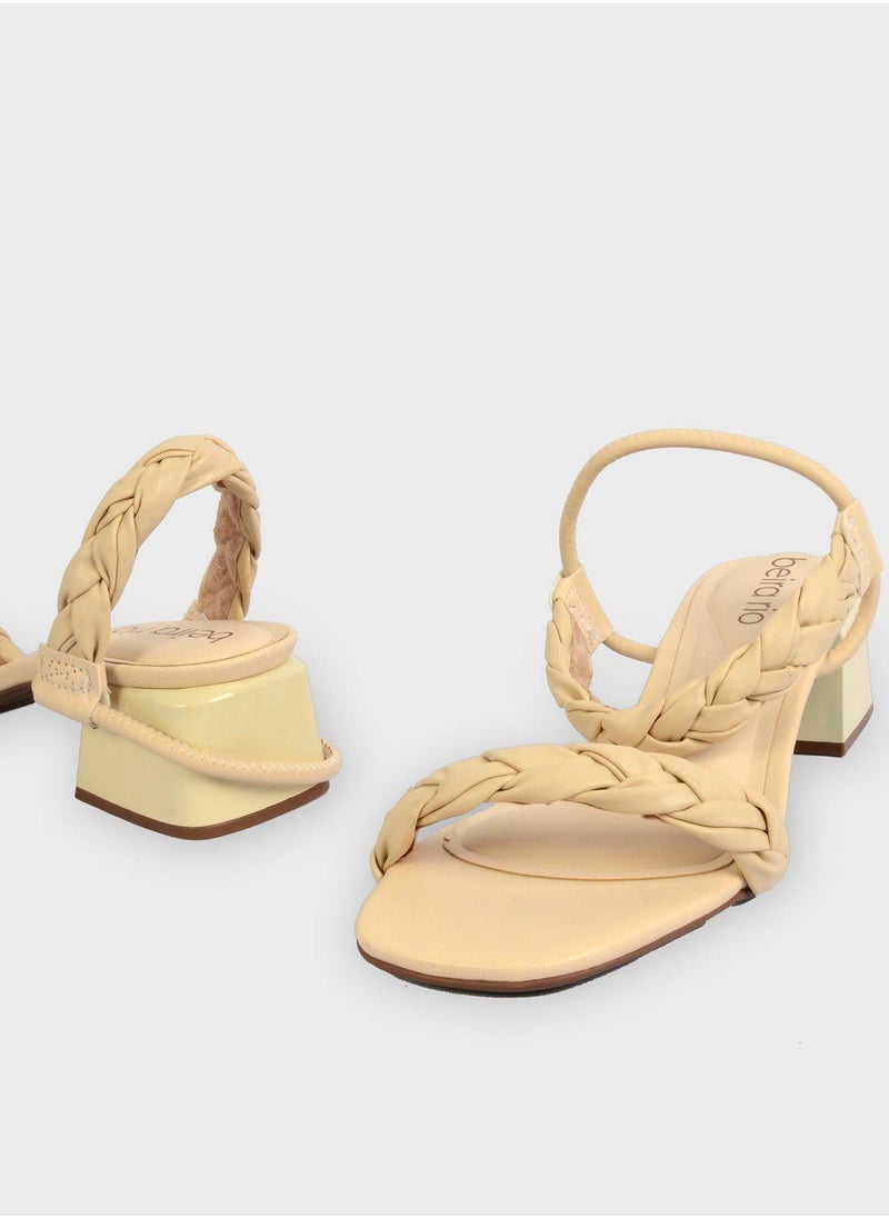 Beira Rio Mariaa Ankle Strap Mid Heel Sandal  - Image 3