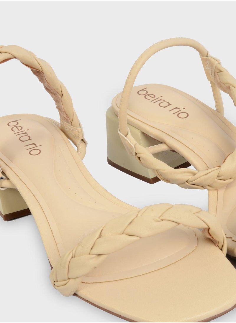 Beira Rio Mariaa Ankle Strap Mid Heel Sandal  - Image 4