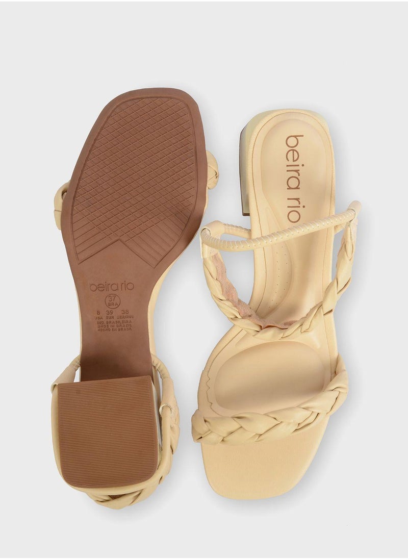 Beira Rio Mariaa Ankle Strap Mid Heel Sandal  - Image 5