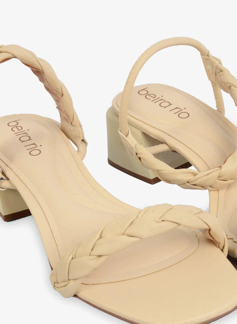 Beira Rio  Mariaa Ankle Strap Mid Heel Sandal for Women | Best Price UAE