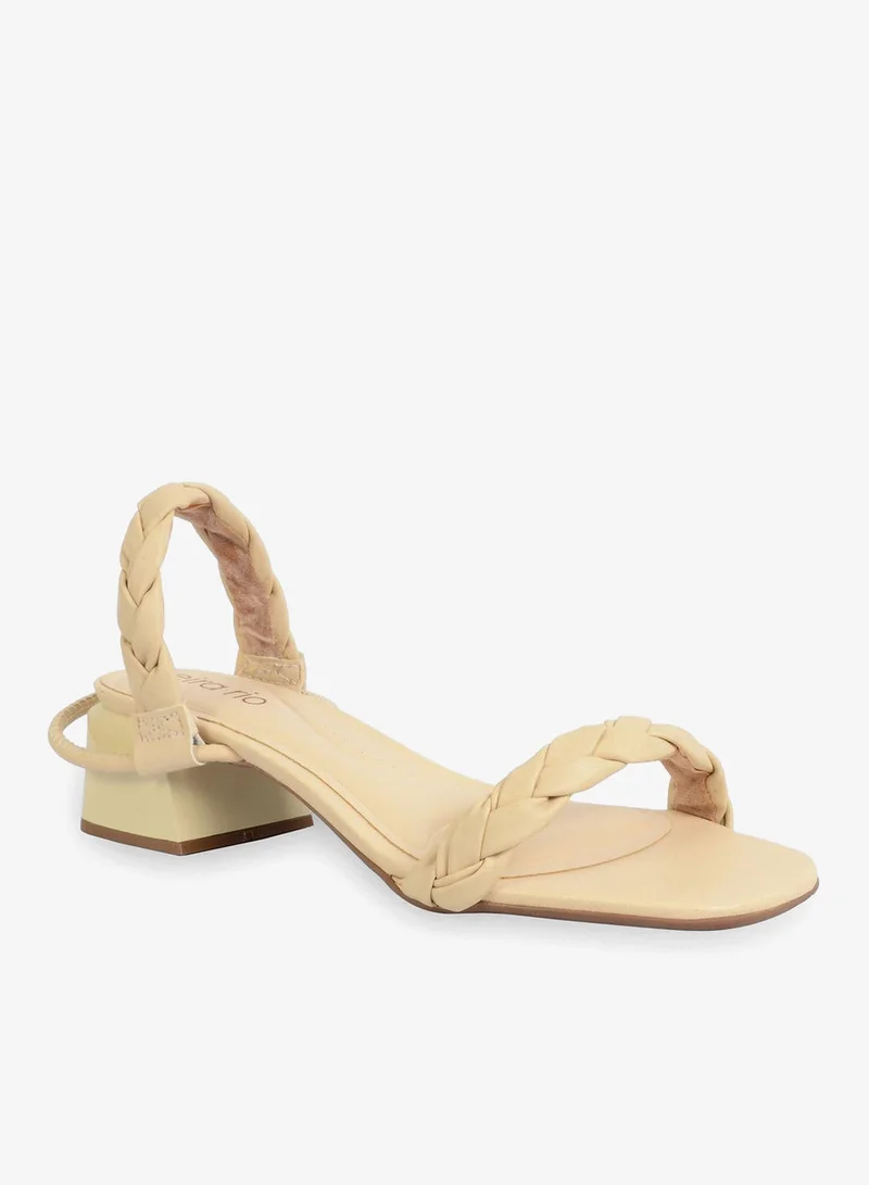 Beira Rio  Mariaa Ankle Strap Mid Heel Sandal for Women | Best Price UAE