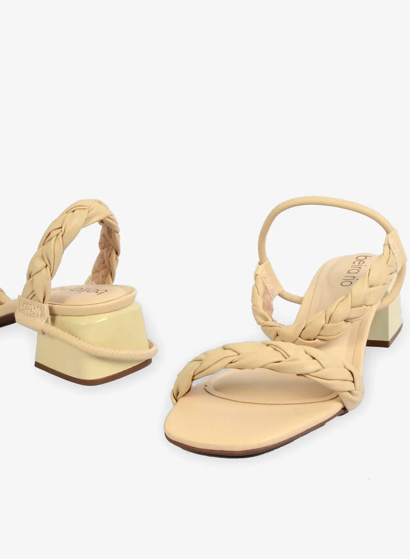Beira Rio  Mariaa Ankle Strap Mid Heel Sandal for Women | Best Price UAE