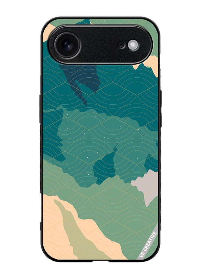 VR CREATIVE Protective Case Cover For Apple iPhone 17 Air Line Art Landscape Design Multicolour