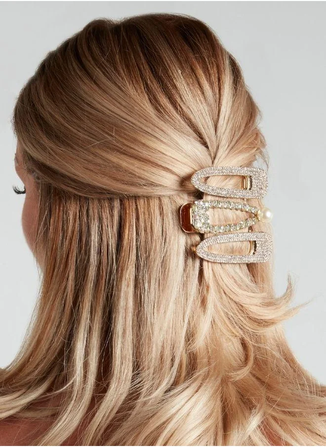 DAZED&ENGAGED Embellished hair clips