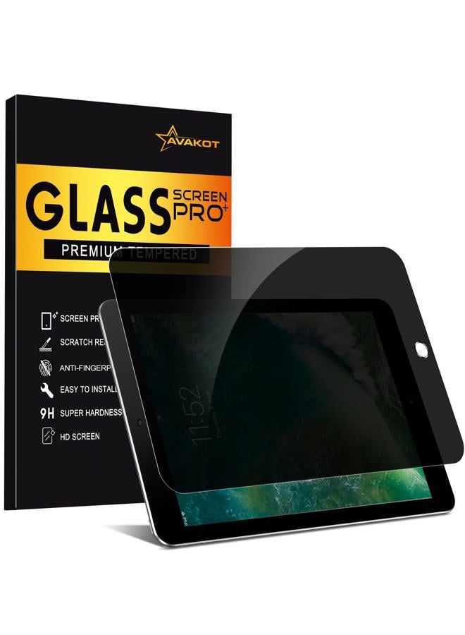 avakot Privacy Screen Protector for iPad 6th Generation 9.7 Inch, Private Tempered Glass Film for iPad 5th Gen 9.7", Private Touch Sensitive Screen Protector for i Pad Air 2/Air 1/Pro 9.7, 1 Pack - Image 1