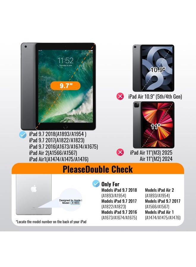 avakot Privacy Screen Protector for iPad 6th Generation 9.7 Inch, Private Tempered Glass Film for iPad 5th Gen 9.7", Private Touch Sensitive Screen Protector for i Pad Air 2/Air 1/Pro 9.7, 1 Pack - Image 2