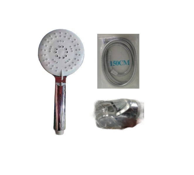 Oceanic Hand Shower with Hose and Holder – Chrome Finish Handheld Shower Set for Bathroom