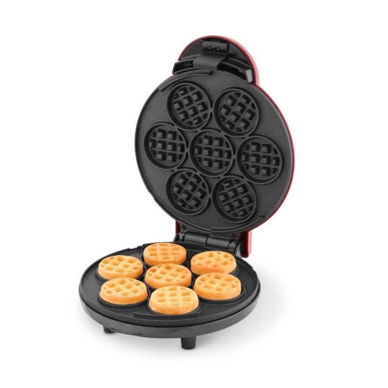 Dash DASH Express Waffle Bite Maker - Compact Red Electric Waffle Maker - Cooks 7 Bites at Once - Nonstick - 1000 Watts  - Image 2