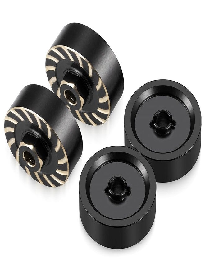 MOHERO 4Pcs RC Car Brass Wheel Weights Wheel Hex Hub Spacers Combiner for 1/18 RC Crawlers TRX4M Bronco Defender K10 High Trail F150 Upgrades Parts - Image 3