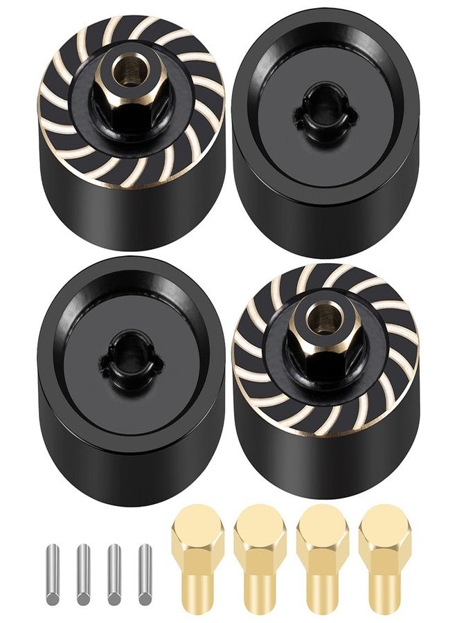 MOHERO 4Pcs RC Car Brass Wheel Weights Wheel Hex Hub Spacers Combiner for 1/18 RC Crawlers TRX4M Bronco Defender K10 High Trail F150 Upgrades Parts - Image 1
