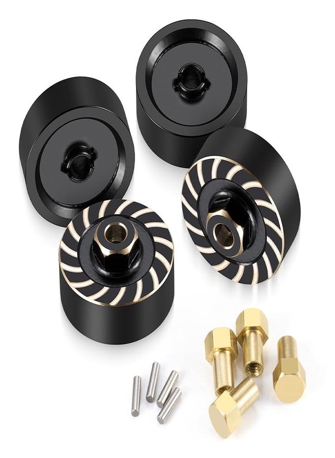 MOHERO 4Pcs RC Car Brass Wheel Weights Wheel Hex Hub Spacers Combiner for 1/18 RC Crawlers TRX4M Bronco Defender K10 High Trail F150 Upgrades Parts - Image 2