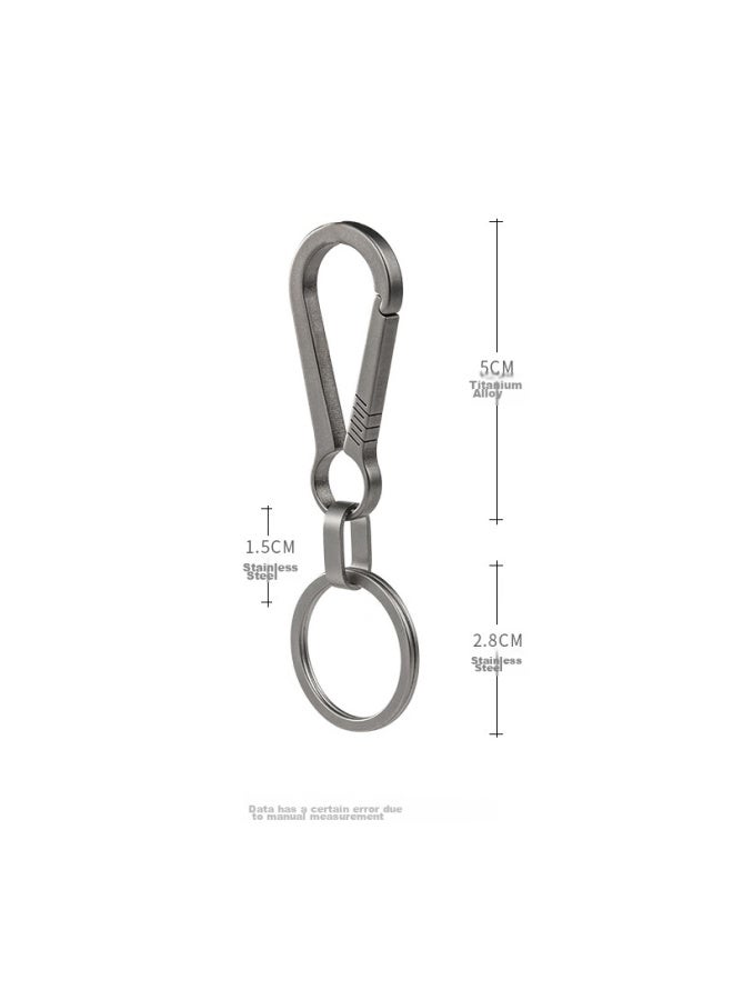 DiGallen Digalun Titanium Alloy Car Key Chain, Men's Pendant Keyring, Creative Design For Mercedes-benz, Audi, Volkswagen, Toyota, Byd - Image 3