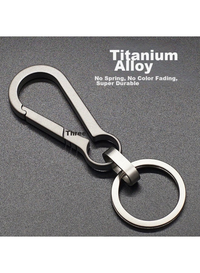 DiGallen Digalun Titanium Alloy Car Key Chain, Men's Pendant Keyring, Creative Design For Mercedes-benz, Audi, Volkswagen, Toyota, Byd - Image 1