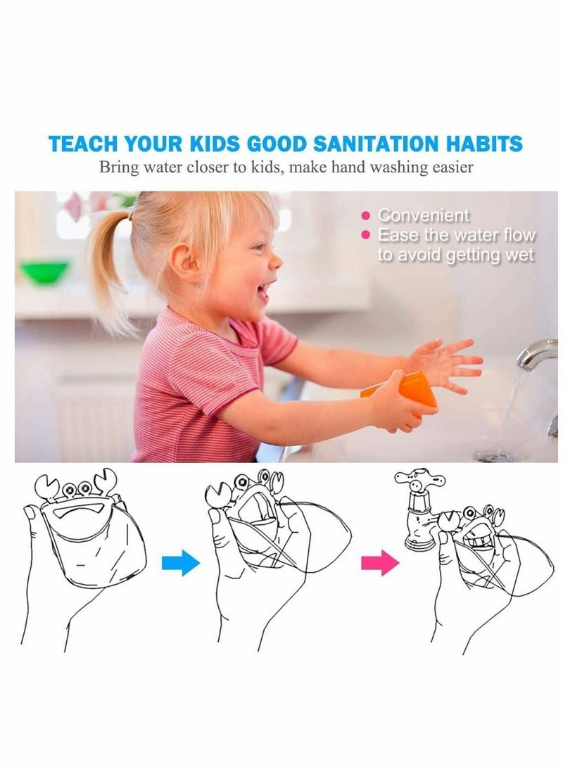 KASTWAVE Faucet Extender 4 Pcs Sink Handle Extender, Safe Faucet Extension Attachment and Excellent Washing Hands Solution for Toddlers, Children, Kids, Babies - Image 5
