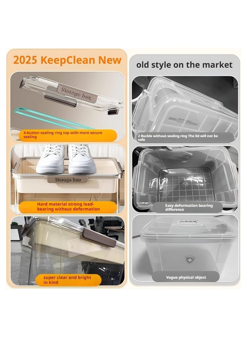 NANAO صندوق تخزين الأدوية مع مقابض - منظم حبوب بلاستيكي متعدد الطبقات بسعة كبيرة للمنزل والسفر والإسعافات الأولية | حقيبة إمدادات طبية منزلية للحبوب والأشياء المتنوعة وغرفة النوم (1 قطعة) (حجم صغير) - Image 4