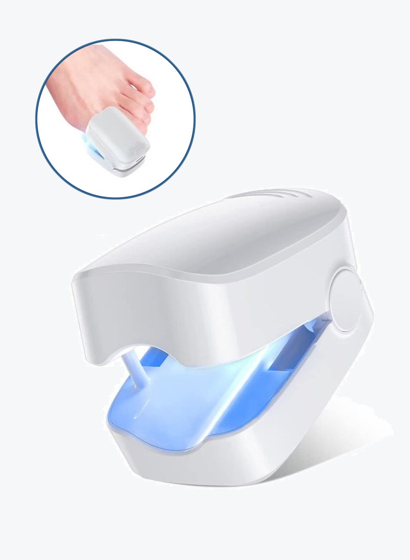 Dual-Light (940nm IR + 500nm Blue) Clip-On Phototherapy Device for Fungal Nail Treatment - Safe, Targeted, Rechargeable - Image 1
