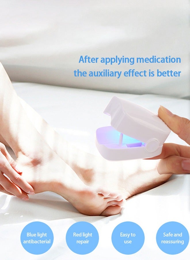 Dual-Light (940nm IR + 500nm Blue) Clip-On Phototherapy Device for Fungal Nail Treatment - Safe, Targeted, Rechargeable - Image 3