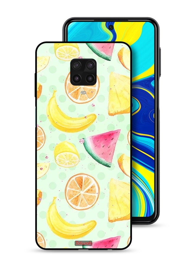 Tolwak Xiaomi Redmi Note 9S Protective Case Cover Fruits Watercolor Art - Image 1
