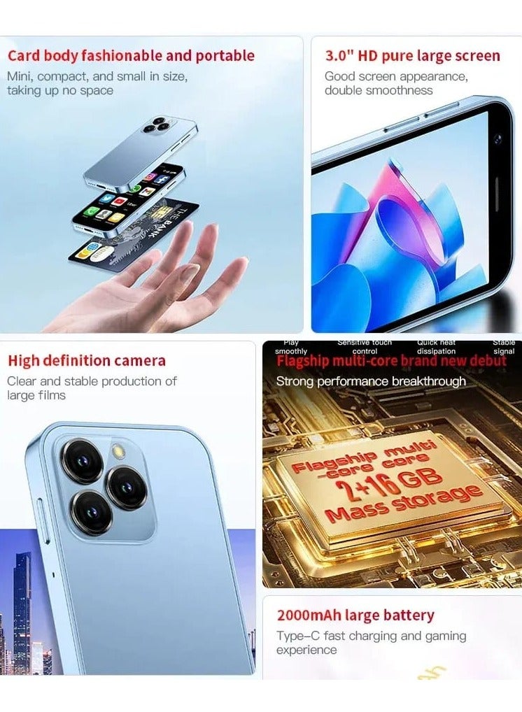 SOYES XS15 Pro Super Mini Mobile Phone Android Quad Core Black, Mobile Mini Smartphone Ultra Small Pocket Student Children Men and Women - Image 5