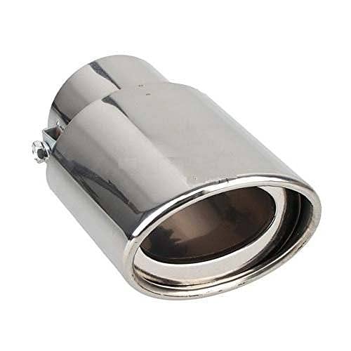 Supremechoice Car A1 Quality Single Oval Pipe Car Exhaust Silencer Tipe Chrome For Hyundai Getz - Image 1