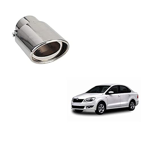 Supremechoice Car A1 Quality Single Oval Pipe Car Exhaust Silencer Tipe Chrome For Hyundai Getz - Image 2