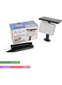 ACK Solar Pc LED Staple Lawn Luminaire Solar Powered Garden Wall Lighting Green Light 2 Stages  - Image 4