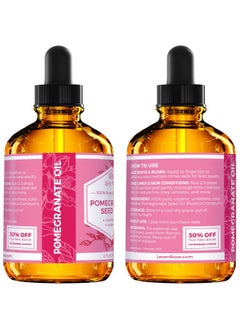 Leven Rose Leven Rose Pomegranate Seed Oil, 100% Pure Unrefined Cold Pressed Antioxidant Moisturizer for Hair Skin and Nails 2 oz  - Image 5