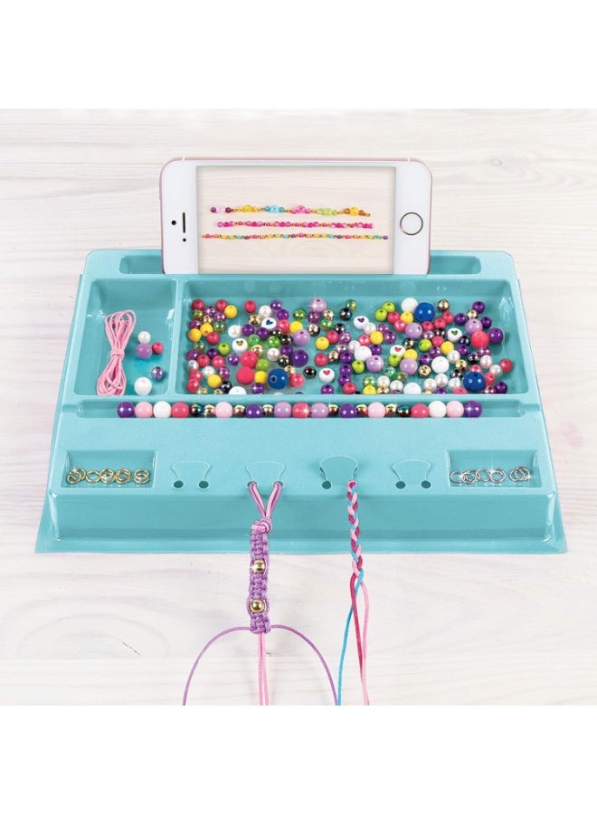 Make It Real Make it Real - Mega Jewelry Studio - DIY Bead Necklace and Bracelet Making Kit for Tween Girls - Arts and Crafts Kit with Beads and Charms for Unique Jewelry Making - Includes Case  - Image 5