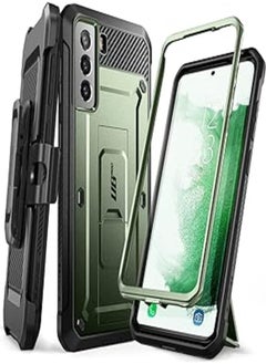 Supcase unicorn beetle pro series case for samsung galaxy s22 5g (2022 release), full-body dual layer rugged belt-clip & kickstand case without built-in screen protector (guldan)