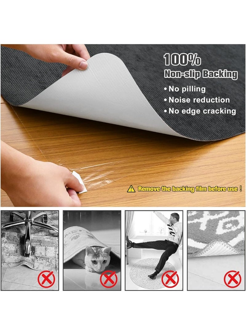 Relex 48"x36" Hard Floor Chair Mat, Heavy-Duty Polyester & TPR for Hardwood/Tile, Anti-Slip Backing, Smooth Glide for Rolling Chairs, Eco-Friendly Recyclable, Office/Home Gym Use - Image 3