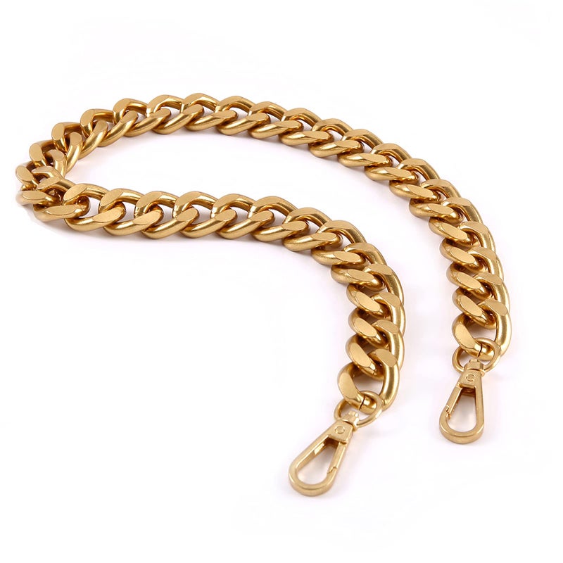 Yichain 25 Inch Trendy Chunky Metal Chain Purse Handles Shoulder Strap Replacement for Handbag Antique Gold